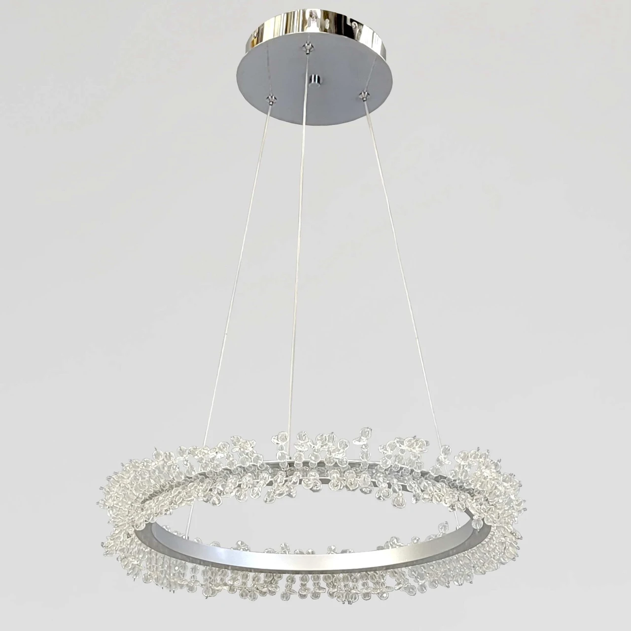 Підвісна декоративна люстра в спальню 2055/400CH, фото 1