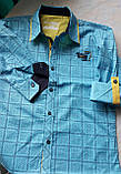 Сорочка в клітинку на хлопчика 152 зросту BLUELAND Туреччина, фото 4