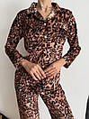 Піжама жіноча (сорочка та штани) - Леопардовий, фото 3
