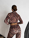 Піжама жіноча (сорочка та штани) - Леопардовий, фото 5