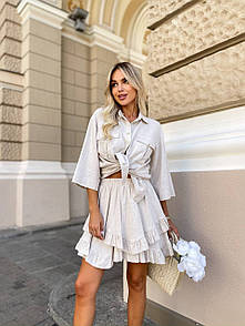 Костюжіночій (сорочка та спідниця) - Білий