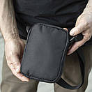 Чоловіча сумка через плече Nano Black, тканинна барсетка месенджер, компактна, унісекс, фото 5