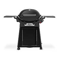 Газовий гриль Weber Q3200N Black з бічними столиками на візку Premium 1501126 Код: 013077