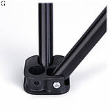 Компактний складний стілець для кемпінгу та риболовлі у чохлі, чорний,, фото 2