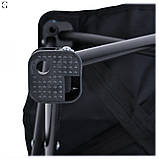 Компактний складний стілець для кемпінгу та риболовлі у чохлі, чорний,, фото 5