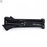 Компактний складний стілець для кемпінгу та риболовлі у чохлі, чорний,, фото 7