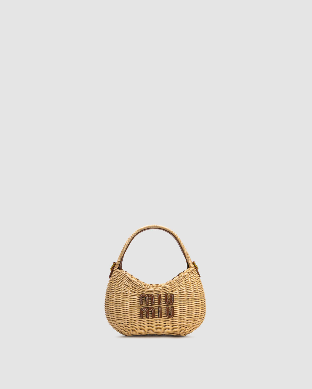 💎 Miu Miu Wander Wicker Handbag 21 х 11 х 6 см, фото 1