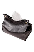 Серветниця настільна чорна Сумочка ТМ ПРОВАНС