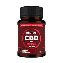 Каннабідіол, CBD Gummies, Biotus, смак вишні, 25 мг, 30 желейних ведмедиків