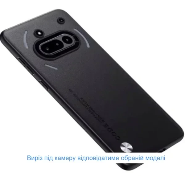 Чохол-накладка Infinity Air Code для Nothing Phone (3a) Pro Camera cover Black, фото 1