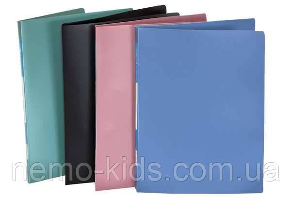 Папка А4, пластик із затискачем, 20*30см, фото 1