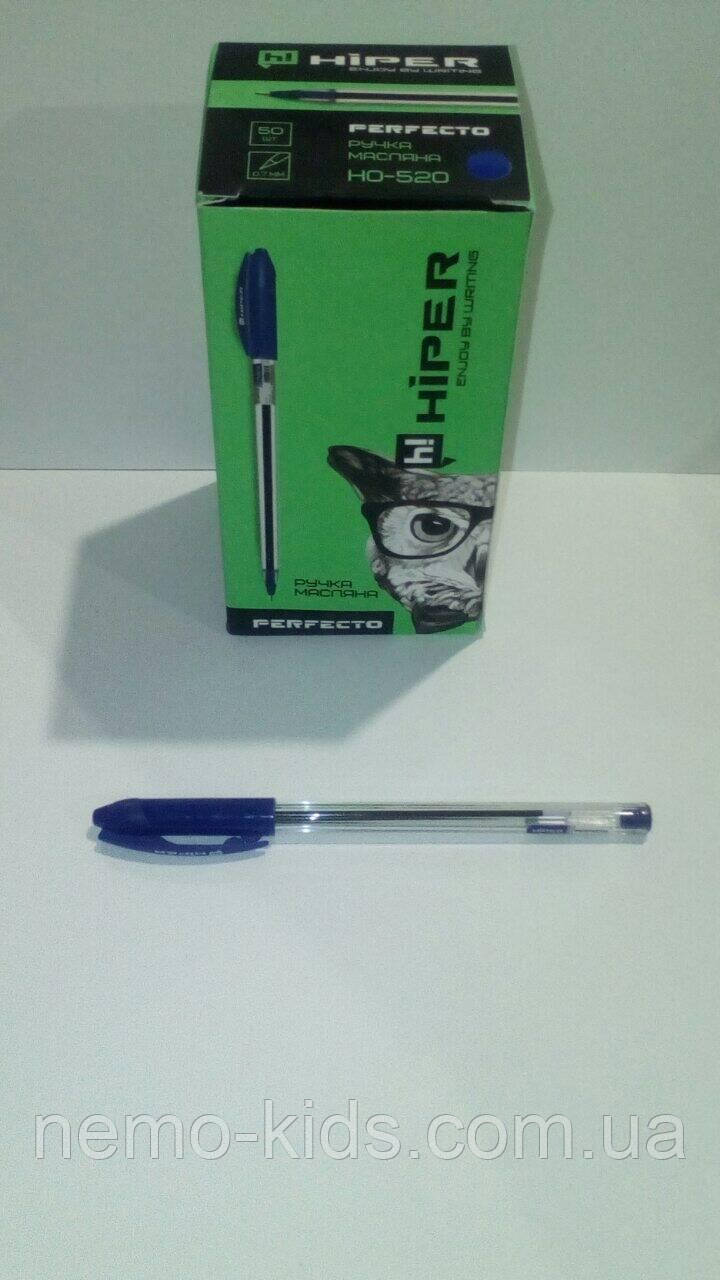 Ручка масляна Hiper Perfecto, 0,7 мм, зелена ціна за уп. 50 шт., у кор. 15*8*8 см, фото 1