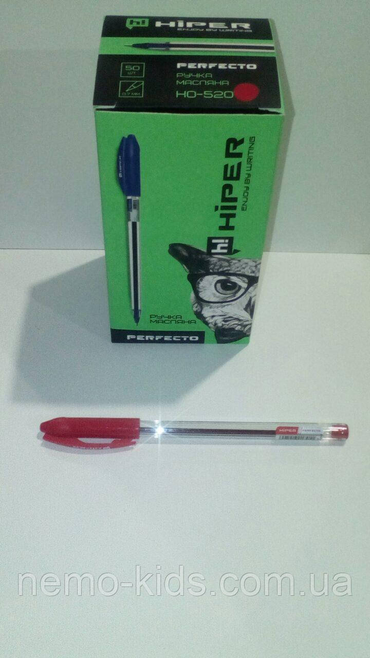 Ручка масляна Hiper Perfecto, 0,7 мм, фіолетова ціна за уп..50 шт., фото 1