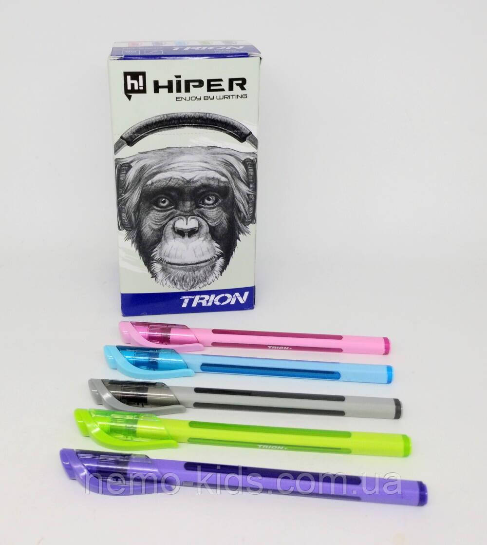 Ручка масляна HIPER TRION 0,7мм, синя, ЦІНА ЗА УП. 50ШТ, в кор. 15*8*8 см, ТМ HIPER, фото 1