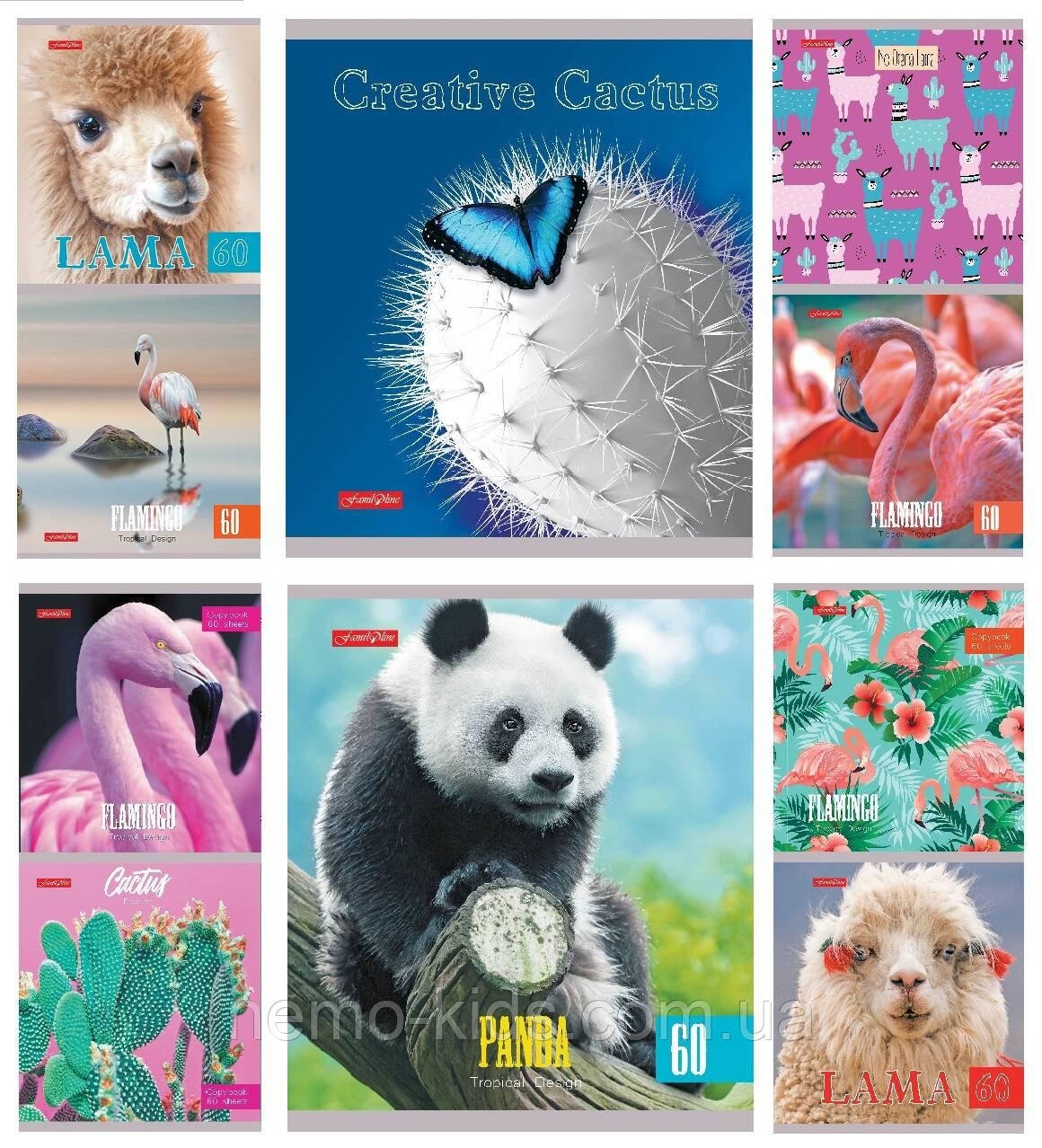 Зошит 60л, клітинка, МОКРИЙ ШОВК, ЦІНА ЗА УП. 10ШТ, ТМ Тетрада, Україна, фото 1