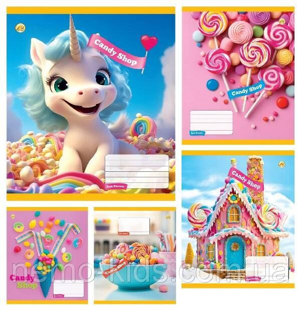 Зшитий 12 арк. # кол.обкладинка ЦІНА ЗА УП. 25ШТ, ТМ Тетрада, Україна, фото 1