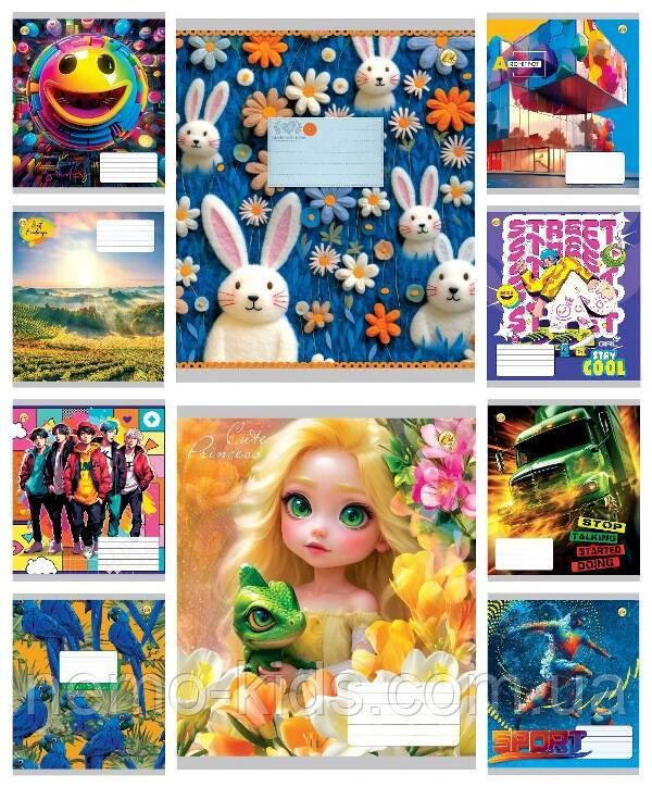 Зшитий 18 арк. # кол.обкладинка ЦІНА ЗА УП. 20ШТ, ТМ Тетрада, Україна, фото 1