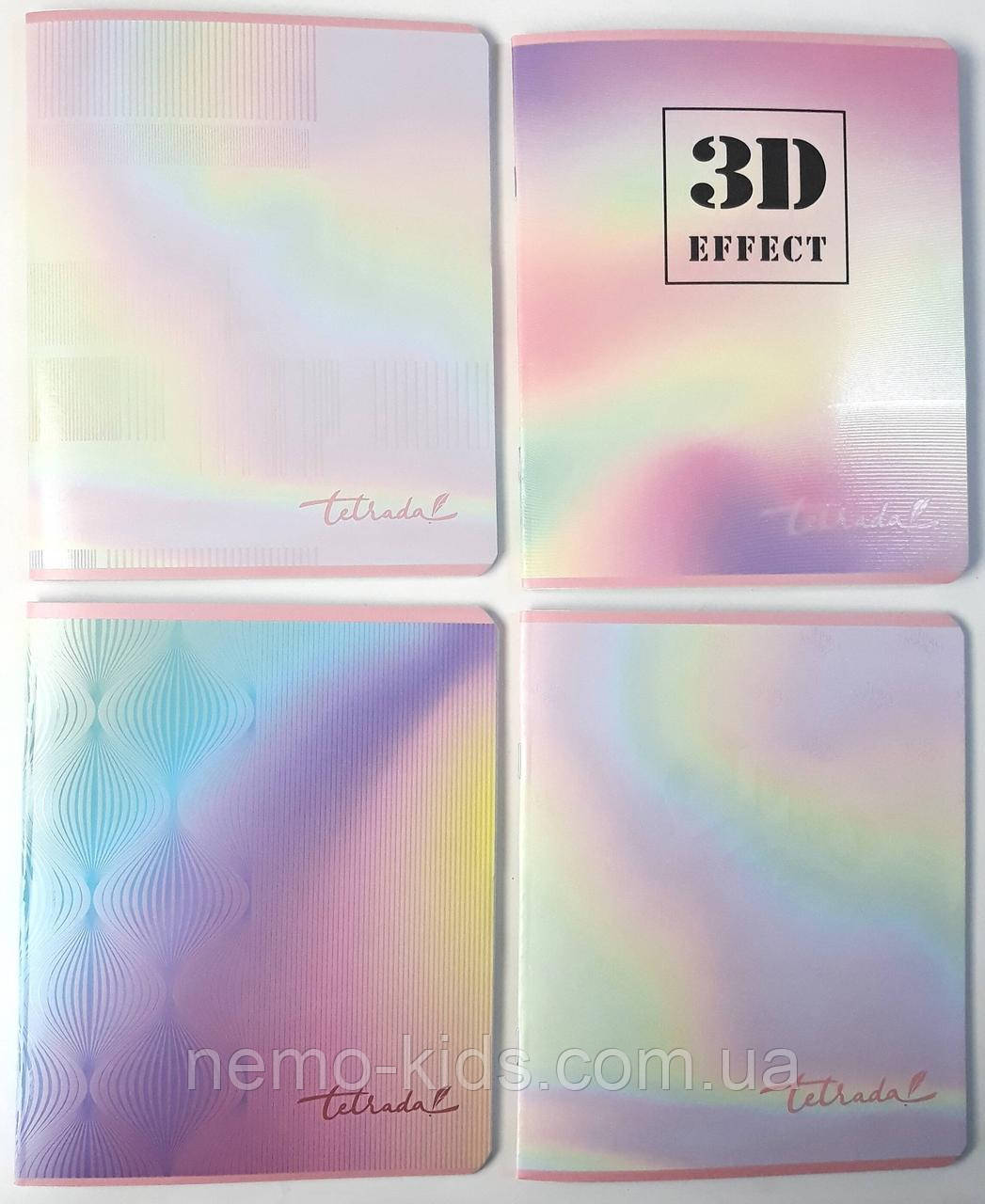 Зошит 48 аркушів клітинкаТетрада Фемілі Лайн 3D Effect, ЦІНА ЗА УП. 10ШТ, ТМ Тетрада, Україна, фото 1