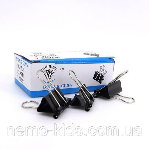 Біндер 15мм, ЦІНА ЗА УП. 12ШТ, в кор. 5х3х1 см, фото 1