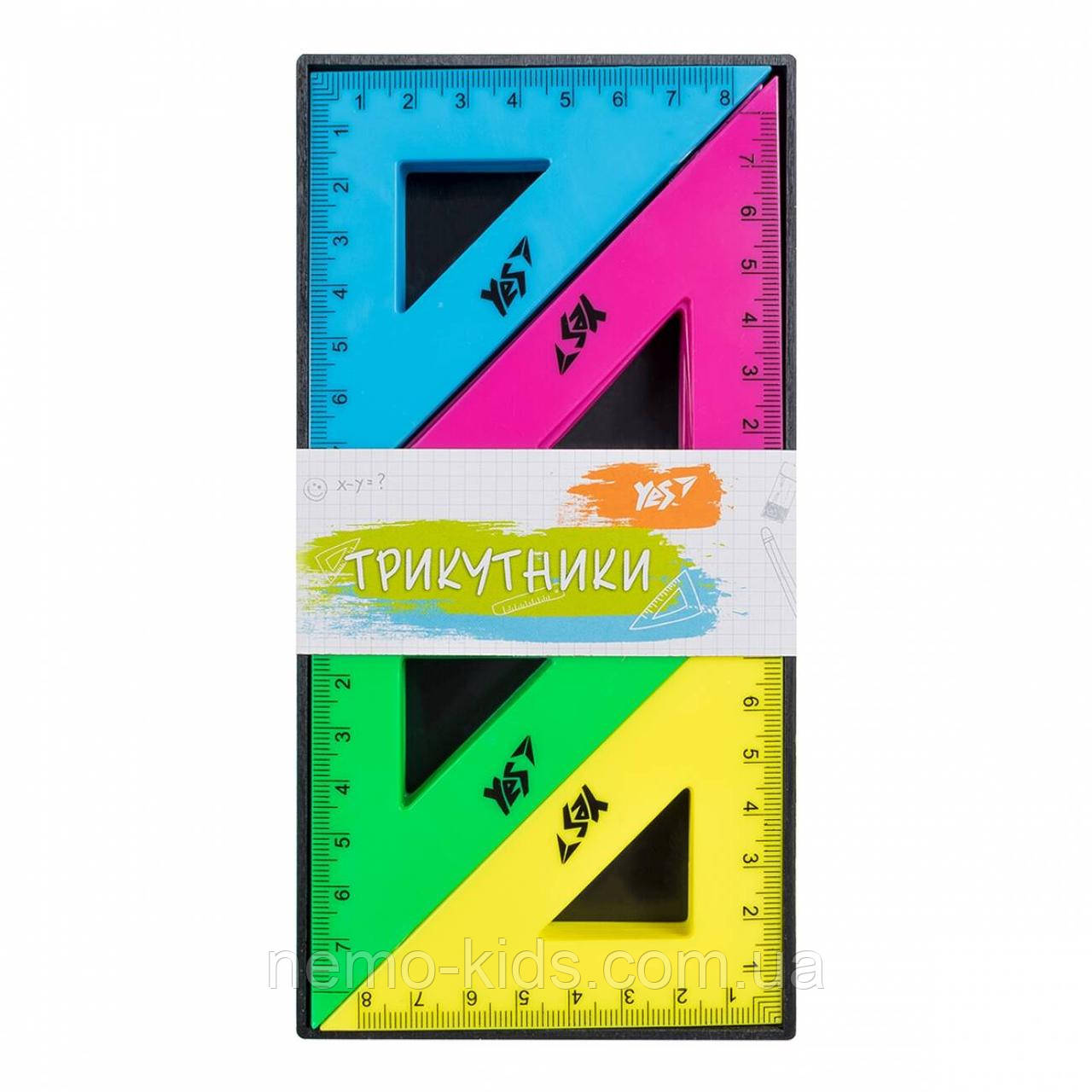 Трикутний рівнобедрений флюор. 8см, ТМ YES, Україна, фото 1