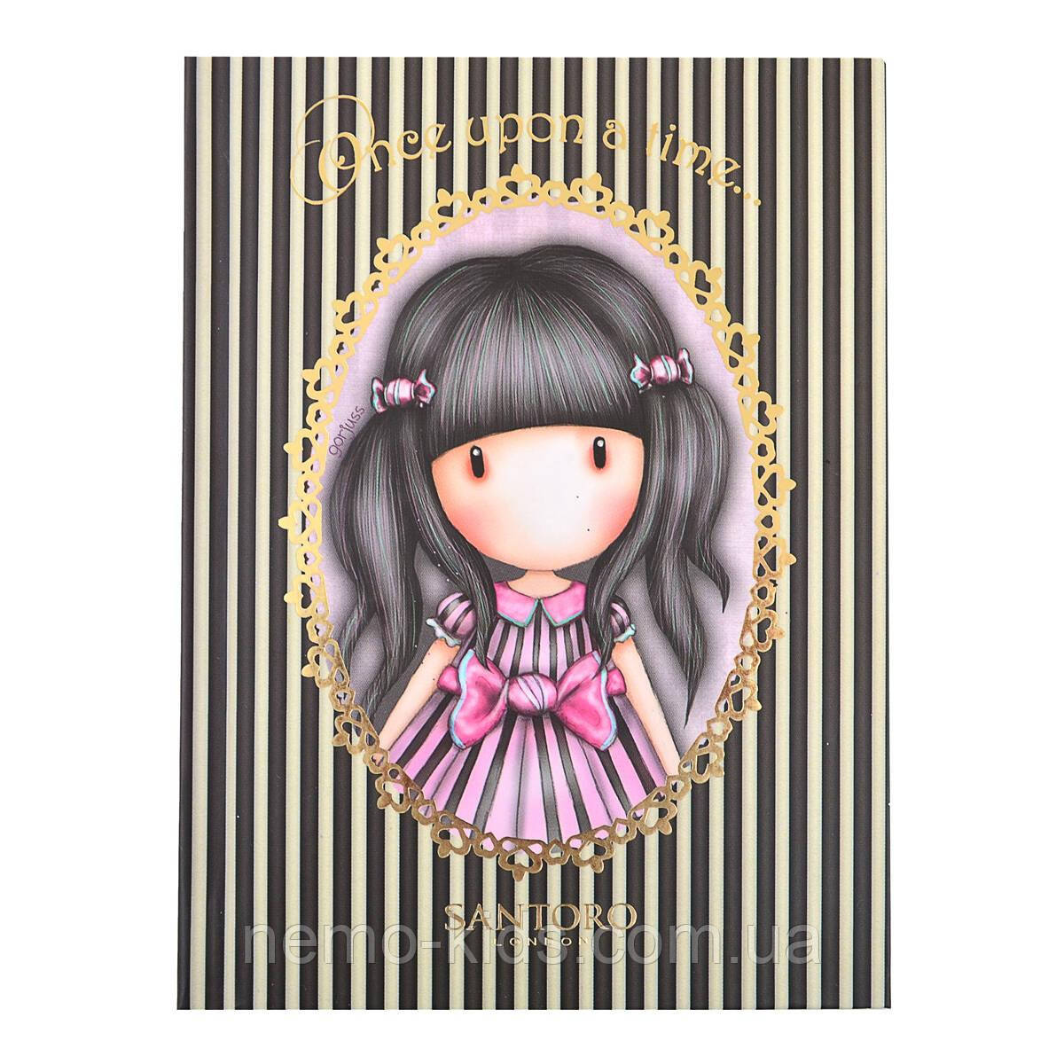 Блокнот А6/64 КЛ. інт, фольга золото "Santoro Candy", ТМ YES, Україна, фото 1