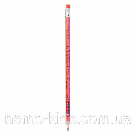 Олівець ч/гр круг. з ласт. "Фізика", 18см ЦІНА ЗА 1ШТ, В УП. 36ШТ, 1Вересня, Україна (36шт/уп), фото 1