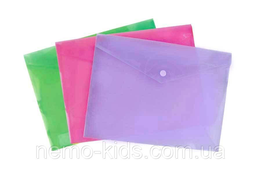 Папка на кнопці А4 Пастельна 160 мкр, 32*24см, фото 1