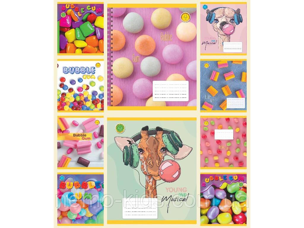Зошит 36 аркушів клітинка, серія Ароматний (BUBBLE GUM), ЦІНА ЗА УП. 20ШТ, (20/120), фото 1