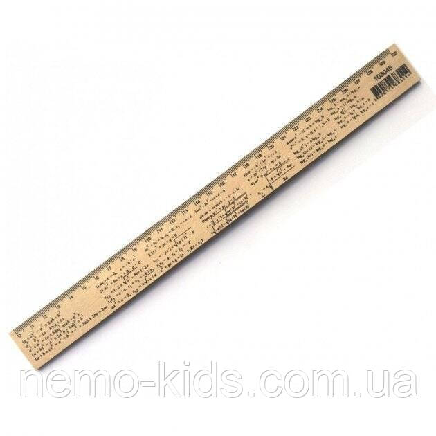 Лінійка "Алгебра" 30см, шовкографія, ТМ Колорит, Україна, фото 1