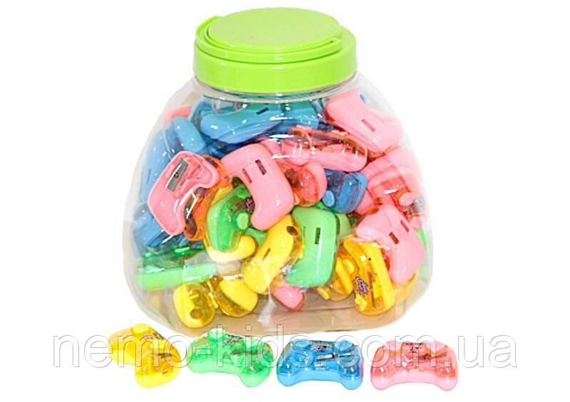 Стругачка Джойстик, ЦІНА ЗА 1ШТ, 4 кольори мікс, 5*2*3см (60шт), фото 1