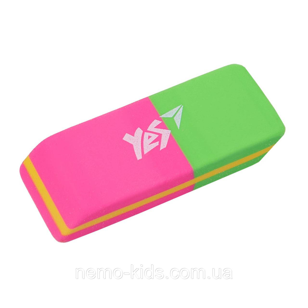 Гумка скошена YES "Fusion", 2 кольори, ТМ YES, Україна, фото 1