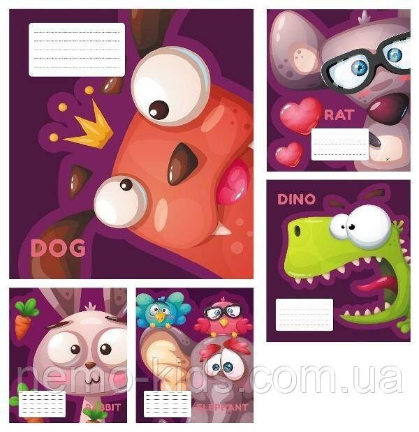 Зшитий 12 арк. # ЦІНА ЗА УП. 25ШТ кольорова обкладинка, ТМ Тетрада, Україна (200шт), фото 1