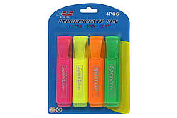 Текстовиділювач неоновий, мікс кольорів, ЦІНА ЗА 1ШТ, 12*2см (36шт/уп)