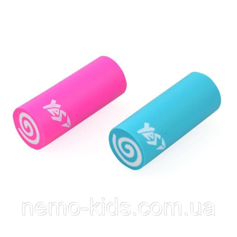 Ластик у формі циліндру YES "Caramel" , 2 кол./уп., фото 1