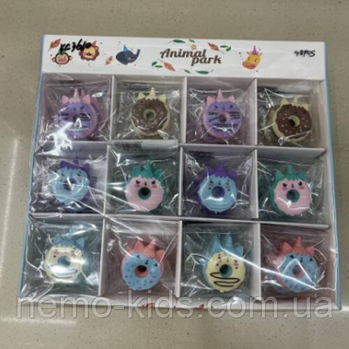 Ластик "Animal park", ЦІНА ЗА 1ШТ, 2*2см (1440шт), фото 1