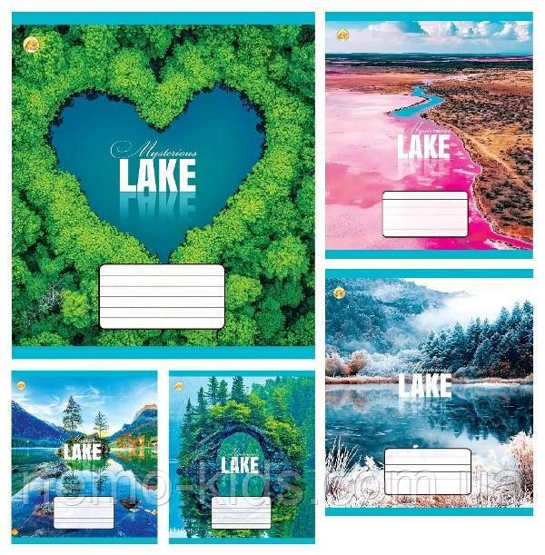 Зшитий 18 арк. # кольорова обкладинка Природа, упаковка 20шт, ТМ Тетрада, Україна, фото 1