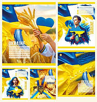 Зшитий 36 арк. # кольорова обкладинка Україна, упаковка 20шт, ТМ Тетрада, Україна