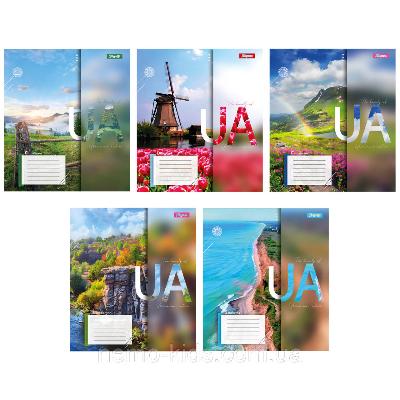 Зошит 96арк. клітинка The beauty of UA, ЦІНА ЗА УП. 5ШТ, ТМ 1Вересня, Україна, фото 1