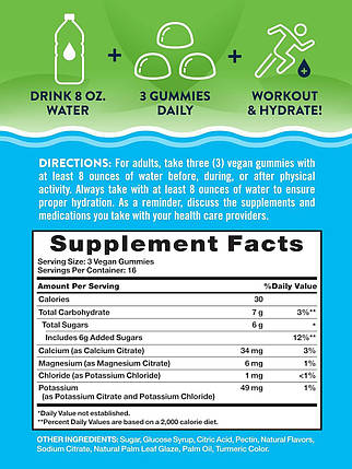 Електроліти Nature's Truth Electrolyte Gummies for Hydration 90 жув. цукерок (лимон), фото 2