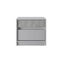 Тумба приліжкова Еверест Стайл-500 50,2х39х44,2 см Кашемір/Бетон (DTM-071155), фото 2