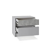 Тумба приліжкова Еверест Стайл-500 50,2х39х44,2 см Кашемір/Бетон (DTM-071155), фото 4