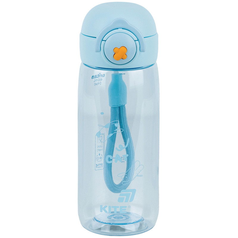 Пляшечка для води, 480 мл, блакитна, фото 1