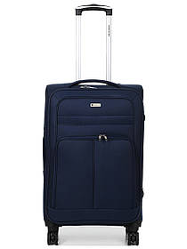 Валіза середня M тканина синя 69х42х29(+5)см/77л/3.6кг/Worldline 619