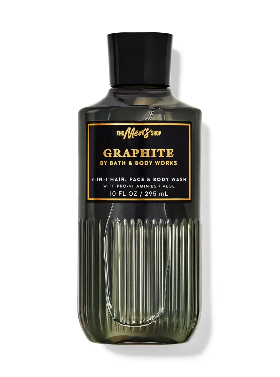 Гель для душу чоловічий 3в1 Graphite Bath and Body Works 295мл, фото 1