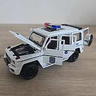 Машина металева Поліція Гелендваген 1:32 звук світло інерція відкр двері 17*6*7см (41393), фото 5