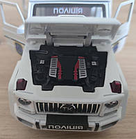 Машина металева Поліція Гелендваген 1:32 звук світло інерція відкр двері 17*6*7см (41393), фото 7
