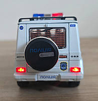 Машина металева Поліція Гелендваген 1:32 звук світло інерція відкр двері 17*6*7см (41393), фото 9