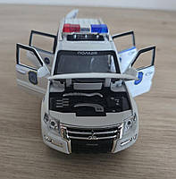 Машина металева поліція Mitsubishi Авто Експерт 1:32 світло звук 15*6*6,5см (51282), фото 7