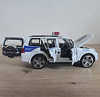 Машина металева поліція Mitsubishi Авто Експерт 1:32 світло звук 15*6*6,5см (51282), фото 8