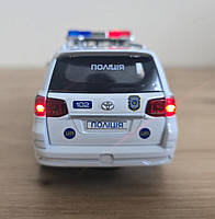 Машина металева поліція Авто Експерт Toyota Land Cruiser 200 1:32 світло звук інерція відч двері баг капот 15*6*6см (41153), фото 6